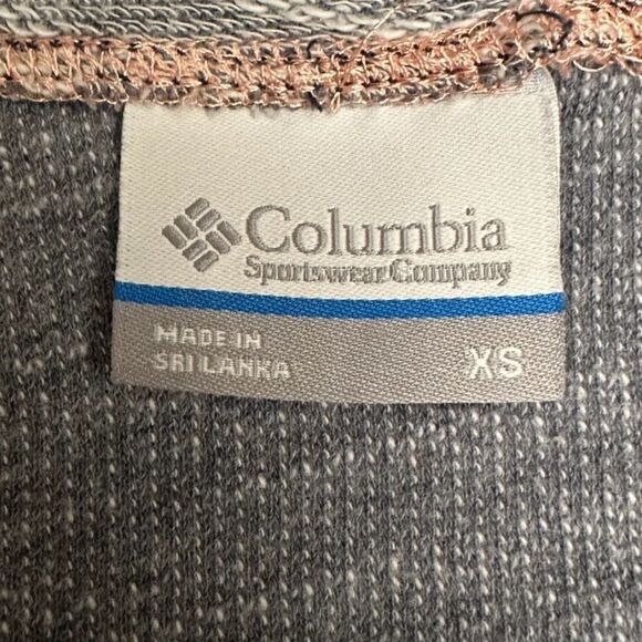 COLUMBIA SPORTSWEAR Sweatshirt Womens XS Lightweight Boho 3/4 Sleeve Gray - Picture 4 of 9